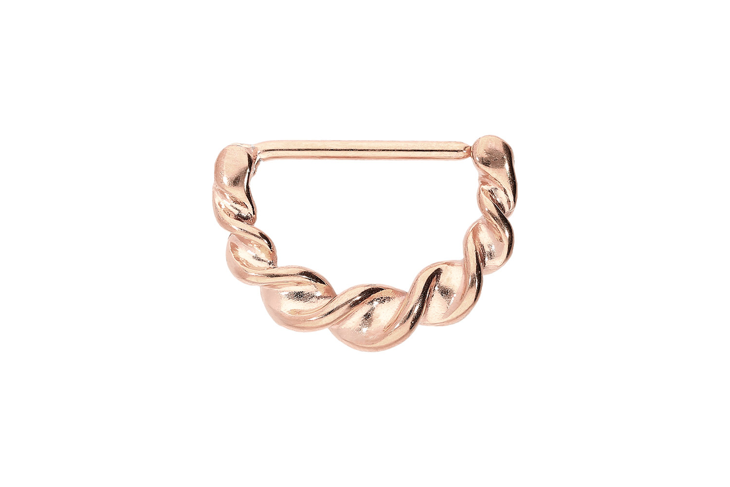 Chirurgenstahl Nippelpiercing Clicker GEDREHT ++SALE++